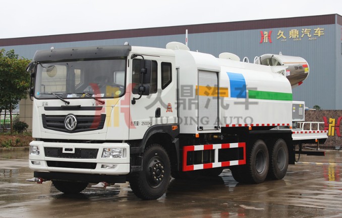 100米風(fēng)送式霧炮東風(fēng)御虎后雙橋多功能抑塵車 100米風(fēng)送式霧炮東風(fēng)御虎后雙橋多功能抑塵車廠家直銷電話:159-7276-7978 01、100米風(fēng)送式霧炮東風(fēng)御虎后雙橋多功能抑塵車車輛外觀: 采用橢圓形或者方圓形結(jié)構(gòu)的水罐,整車造型新穎、美觀大方,全部采用鍍鋅管道,管道上有壓力表,方便操作人員隨時掌握泵的運(yùn)轉(zhuǎn)情況。駕駛室和罐體中間有量管,使水罐內(nèi)的水量一目了然。罐體尾部有操作平臺,平臺有安全防護(hù)欄保障操作人員的安全,平臺上有爬梯方便操作人員上下車觀察罐體內(nèi)的情況。 02、100米風(fēng)送式霧炮東風(fēng)御虎后雙橋多功能抑塵車車輛底盤: 該款車型采用東風(fēng)原廠底盤,玉柴YC6A240-50國五240馬力發(fā)動機(jī),軸距4350+1300mm,11.00R20鋼絲胎,陜齒8檔變速箱,5噸前橋,10噸雙后橋,助力轉(zhuǎn)向,電動玻璃,斷氣剎,豪華圓弧儀表臺,二級踏步,下防護(hù),駱駝原廠電瓶,帶原廠ABS,10.00-20-16層尼龍?zhí)ァ?03、100米風(fēng)送式霧炮東風(fēng)御虎后雙橋多功能抑塵車車輛上裝: 1.配50KW柴油發(fā)電機(jī)組; 2.10型霧炮風(fēng)機(jī),帶消音雙臂軸流風(fēng)機(jī)配置噴筒高壓霧化系統(tǒng)(噴霧流量:50-150L/min,射程:水平70-100米,垂直40-65米); 3.電控系統(tǒng),微電機(jī)控制水平旋轉(zhuǎn); 4.遙控系統(tǒng),自動系統(tǒng); 5.霧炮自動轉(zhuǎn)向裝置(旋轉(zhuǎn)角度:0-360°); 6.液壓馬達(dá)控制俯仰角度:-10°-60°。 04、100米風(fēng)送式霧炮東風(fēng)御虎后雙橋多功能抑塵車工藝特點(diǎn): 1.功力強(qiáng)、射程遠(yuǎn)、穿透力強(qiáng)、霧粒附著力強(qiáng)、覆蓋范圍廣、可以實(shí)現(xiàn)精量噴霧。 2.工作效率高、噴霧速度快;對容易引起塵埃的堆場噴水除塵時,噴出的霧粒細(xì)小、與飄起的塵埃接觸時,形成一種潮濕霧狀體,能快速將塵埃抑制降沉,霧量沉降率可達(dá)95%。 3.二次霧化技術(shù),采用了一種特定的起渦輪風(fēng)助裝置改變風(fēng)向使之與霧粒的流動方向形成一個夾角,促進(jìn)水霧化充分。 4.當(dāng)霧滴從噴嘴中噴出后在噴霧區(qū)域被高速高壓氣流進(jìn)一步破碎,并使霧滴的速度逐漸增加,提高了霧化程度,霧化一般可達(dá)到約50-150um直徑大小的霧滴。 配套動力靈活,既可用三相380V的市電,也可配套柴油發(fā)電機(jī)組供電。 5.可固定安裝在混凝土澆筑的平臺上,也可配套柴油發(fā)電機(jī)組供電安裝在運(yùn)輸車輛上;操作靈活,使用安全可靠,遙控和人工控制操作,可隨意控制調(diào)節(jié)水平旋轉(zhuǎn)噴霧角度。 6.耗水量相比其它抑塵噴灑設(shè)備可節(jié)約70%~80%(噴槍、灑水機(jī)車),且水霧覆蓋粉塵面積遠(yuǎn)遠(yuǎn)大于其它抑塵噴灑設(shè)備。 05、100米風(fēng)送式霧炮東風(fēng)御虎后雙橋多功能抑塵車整車技術(shù)參數(shù): 100米風(fēng)送式霧炮東風(fēng)御虎后雙橋多功能抑塵車圖片 100米風(fēng)送式霧炮東風(fēng)御虎后雙橋多功能抑塵車 100米風(fēng)送式霧炮東風(fēng)御虎后雙橋多功能抑塵車廠家直銷電話:159-7276-7978 01、100米風(fēng)送式霧炮東風(fēng)御虎后雙橋多功能抑塵車車輛外觀: 采用橢圓形或者方圓形結(jié)構(gòu)的水罐,整車造型新穎、美觀大方,全部采用鍍鋅管道,管道上有壓力表,方便操作人員隨時掌握泵的運(yùn)轉(zhuǎn)情況。駕駛室和罐體中間有量管,使水罐內(nèi)的水量一目了然。罐體尾部有操作平臺,平臺有安全防護(hù)欄保障操作人員的安全,平臺上有爬梯方便操作人員上下車觀察罐體內(nèi)的情況。 02、100米風(fēng)送式霧炮東風(fēng)御虎后雙橋多功能抑塵車車輛底盤: 該款車型采用東風(fēng)原廠底盤,玉柴YC6A240-50國五240馬力發(fā)動機(jī),軸距4350+1300mm,11.00R20鋼絲胎,陜齒8檔變速箱,5噸前橋,10噸雙后橋,助力轉(zhuǎn)向,電動玻璃,斷氣剎,豪華圓弧儀表臺,二級踏步,下防護(hù),駱駝原廠電瓶,帶原廠ABS,10.00-20-16層尼龍?zhí)ァ?03、100米風(fēng)送式霧炮東風(fēng)御虎后雙橋多功能抑塵車車輛上裝: 1.配50KW柴油發(fā)電機(jī)組; 2.10型霧炮風(fēng)機(jī),帶消音雙臂軸流風(fēng)機(jī)配置噴筒高壓霧化系統(tǒng)(噴霧流量:50-150L/min,射程:水平70-100米,垂直40-65米); 3.電控系統(tǒng),微電機(jī)控制水平旋轉(zhuǎn); 4.遙控系統(tǒng),自動系統(tǒng); 5.霧炮自動轉(zhuǎn)向裝置(旋轉(zhuǎn)角度:0-360°); 6.液壓馬達(dá)控制俯仰角度:-10°-60°。 04、100米風(fēng)送式霧炮東風(fēng)御虎后雙橋多功能抑塵車工藝特點(diǎn): 1.功力強(qiáng)、射程遠(yuǎn)、穿透力強(qiáng)、霧粒附著力強(qiáng)、覆蓋范圍廣、可以實(shí)現(xiàn)精量噴霧。 2.工作效率高、噴霧速度快;對容易引起塵埃的堆場噴水除塵時,噴出的霧粒細(xì)小、與飄起的塵埃接觸時,形成一種潮濕霧狀體,能快速將塵埃抑制降沉,霧量沉降率可達(dá)95%。 3.二次霧化技術(shù),采用了一種特定的起渦輪風(fēng)助裝置改變風(fēng)向使之與霧粒的流動方向形成一個夾角,促進(jìn)水霧化充分。 4.當(dāng)霧滴從噴嘴中噴出后在噴霧區(qū)域被高速高壓氣流進(jìn)一步破碎,并使霧滴的速度逐漸增加,提高了霧化程度,霧化一般可達(dá)到約50-150um直徑大小的霧滴。 配套動力靈活,既可用三相380V的市電,也可配套柴油發(fā)電機(jī)組供電。 5.可固定安裝在混凝土澆筑的平臺上,也可配套柴油發(fā)電機(jī)組供電安裝在運(yùn)輸車輛上;操作靈活,使用安全可靠,遙控和人工控制操作,可隨意控制調(diào)節(jié)水平旋轉(zhuǎn)噴霧角度。 6.耗水量相比其它抑塵噴灑設(shè)備可節(jié)約70%~80%(噴槍、灑水機(jī)車),且水霧覆蓋粉塵面積遠(yuǎn)遠(yuǎn)大于其它抑塵噴灑設(shè)備。 05、100米風(fēng)送式霧炮東風(fēng)御虎后雙橋多功能抑塵車整車技術(shù)參數(shù): 100米風(fēng)送式霧炮東風(fēng)御虎后雙橋多功能抑塵車圖片